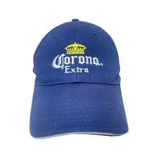 Corona Extra Beer Hat, Royal Blue Beer Logo Mens Baseball Cap, Adjustable, GUC
